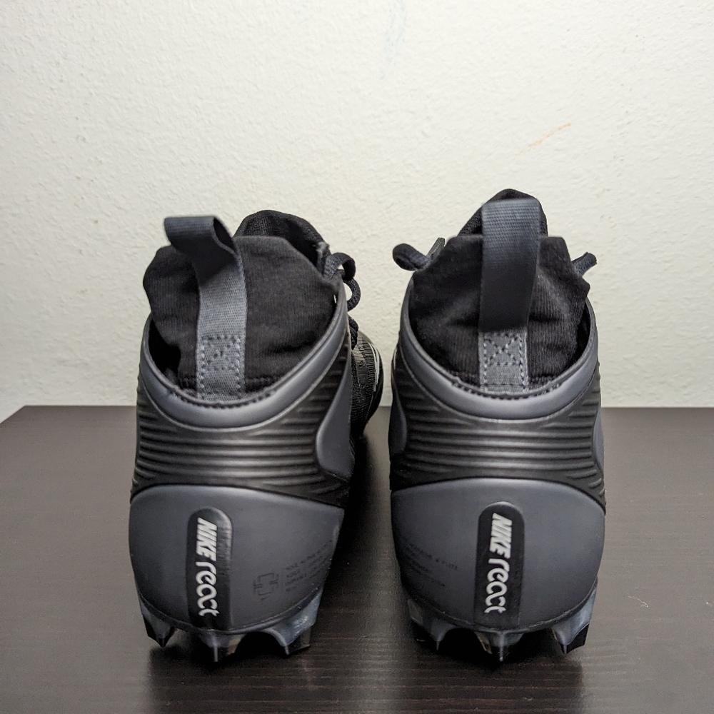 Men's Nike Alpha Huarache 8 Elite Lacrosse Cleats CW4440-011 BLACK - Picture 6 of 8